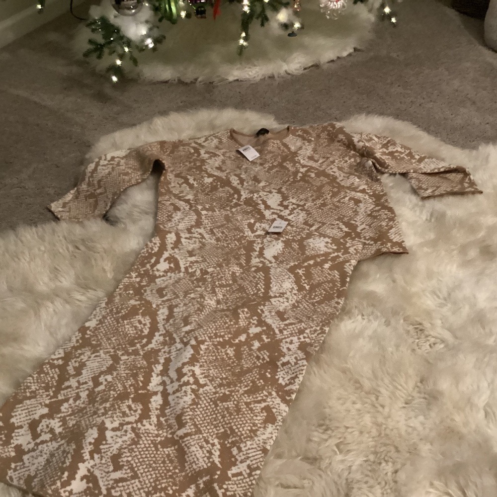 Brand new Ann Taylor animal print sweater skirt/ top set